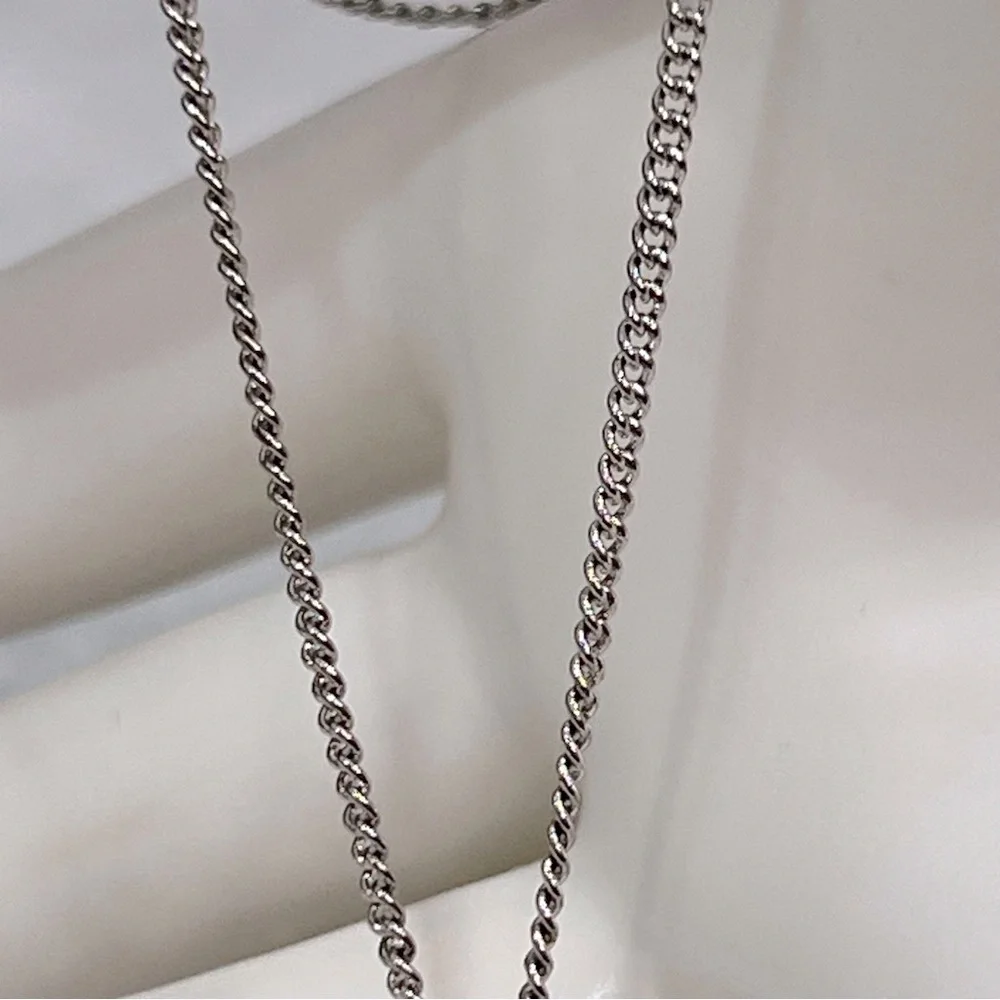 GUESS Silver Rhinestone Initial 'D' Necklace - Picture 9 of 11